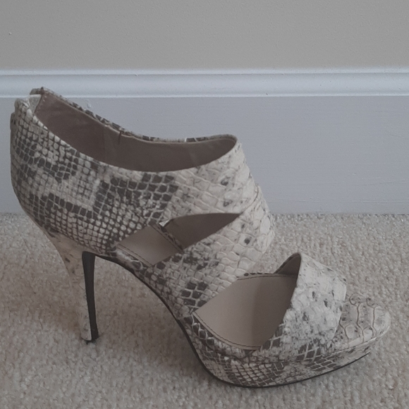 Fergalicious Snakeskin Platform Sandals - Picture 2 of 5
